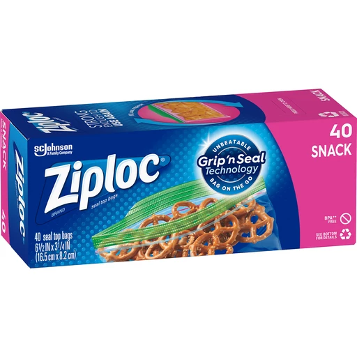 Ziploc® Brand Snack Bags, 90 Count 
