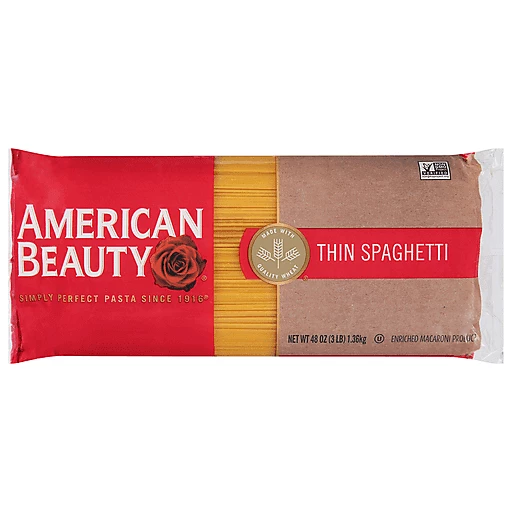 American Beauty Spaghetti, Thin 48 oz | Long Cut | Roth's
