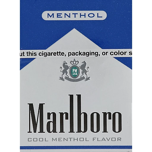 Marlboro Cigarettes, Menthol, Blue Pack 72's, Tobacco
