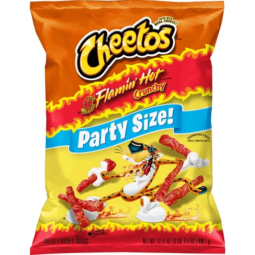 Cheetos Flamin' Hot Crunchy Cheese Snacks - 2 oz