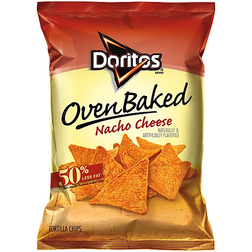 Doritos® Baked Nacho Cheese Tortilla Chips 8 oz. Bag, Tortilla