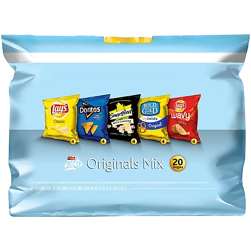 Frito-Lay 2Go Original Mix Snack Variety Pack 18 oz. Bag