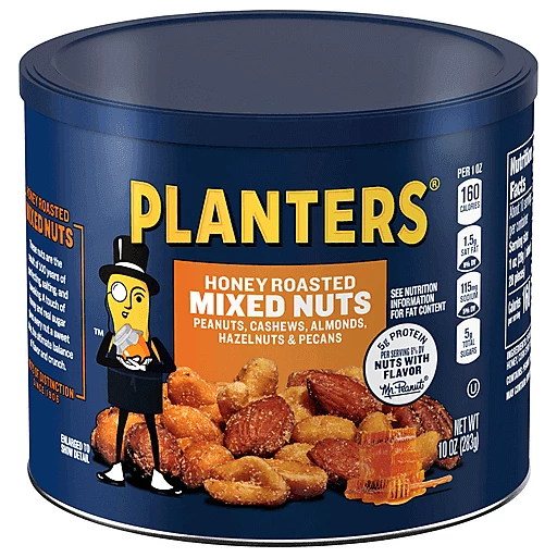 PLANTERS® Honey Roasted Mixed Nuts 10 oz can - PLANTERS® Brand