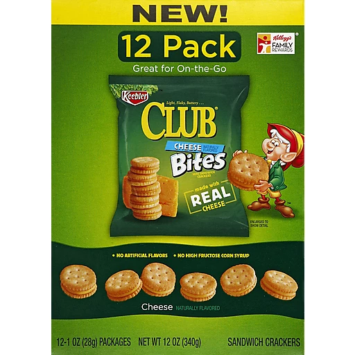 Keebler Club Crackers Cheddar Bites 12oz | Tony's