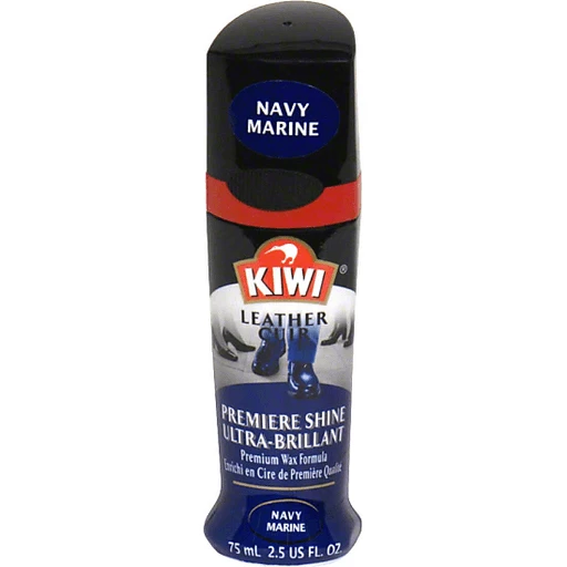 Kiwi Leather Premium Shine Wax Formula, Navy Marine