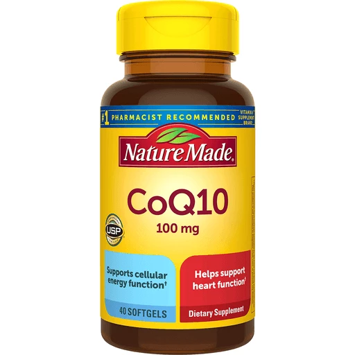Nature Made Co Q10 100 Mg, Dietary Supplement For Heart Health Support, 40 Softgels, Day Supply | Minerals & Supplements | Russ's Market