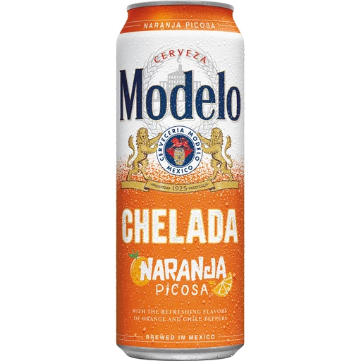 Modelo Chelada Naranja Picosa Mexican Import Flavored Beer, 24 fl oz Can,  % ABV | Imported Beer | Cannata's