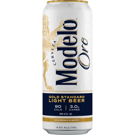 Modelo Oro Mexican Lager Light Beer, 24 fl oz Can, % ABV | Beer | Valli  Produce - International Fresh Market