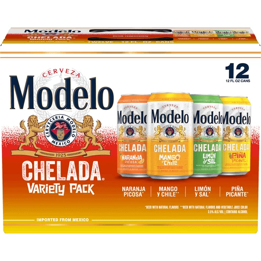 Modelo Chelada Variety Pack Mexican Import Flavored Beer, 12 Pk 12 Fl Oz  Cans, % Abv | Beer | Sedano's Supermarkets