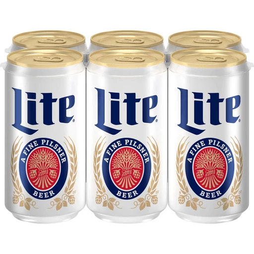 IJver gracht Portaal Miller Lite American Light Lager Beer, 4.2% Abv, 6 Pack, 8 Oz Beer Cans |  Lagers | Sedano's Supermarkets