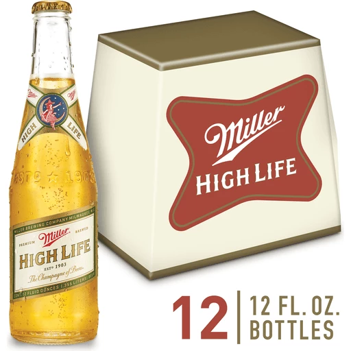 Miller High American 4.6% ABV, 12-pack 12-oz. beer bottles | Lagers | FairPlay Foods