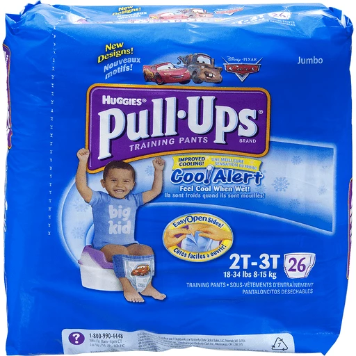 Huggies Pull-Ups Training Pants for Girls, Size 2T-3T (18-34 lbs.)