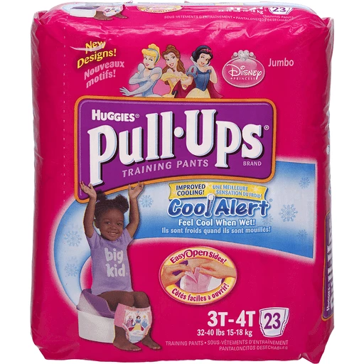 Huggies Pull-Ups Cool Alert Disney Princess Size 3T-4T Training Pants - 23  CT, Baby