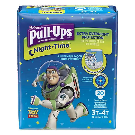 Pull-Ups Night-Time Potty Training Pants for Boys, 3T-4T (32-40 lb.), 20  Ct. (Packaging May Vary), Diapers & Training Pants