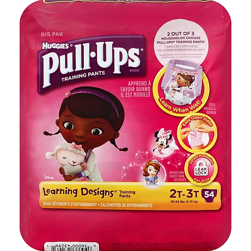 Huggies® Pull-Ups® Learning Designs® 2T-3T Girls Training Pants 54 ct Pack