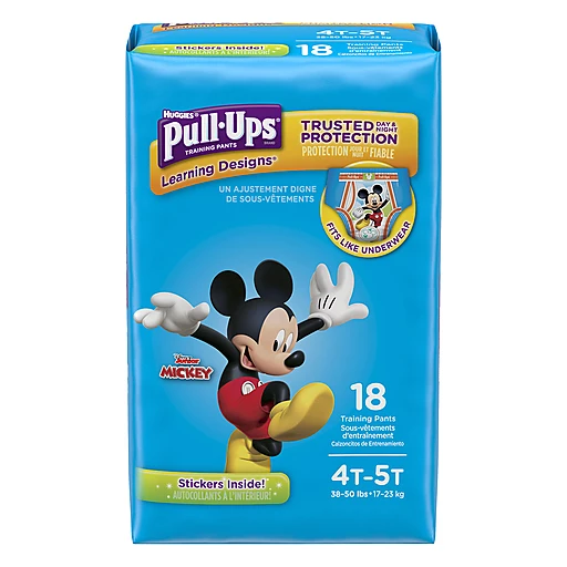 PULL UPS Disney Junior Mickey 4T-5T (38-50 lbs) Training Pants 18