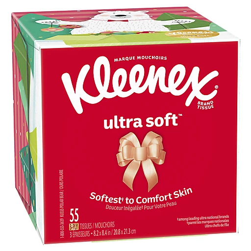 Kleenex Ultra Soft Polar 3 Ply Tissues 55 Ea Paper & Plastic | Sedano's Supermarkets