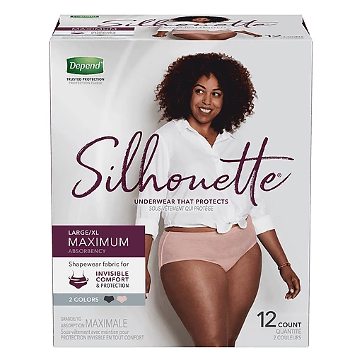 Depend Silhouette Maximum Absorbency Underwear Large/Extra Large
