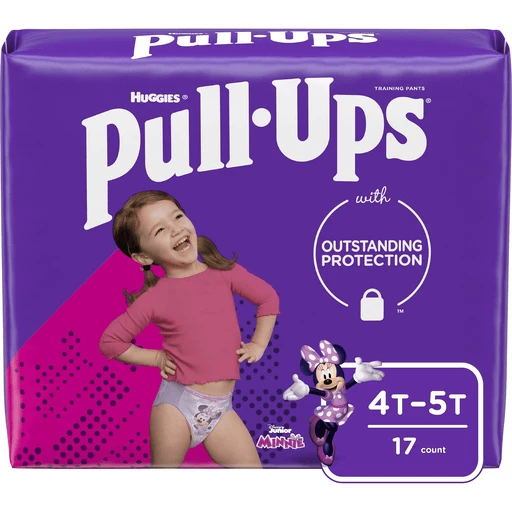 Pull-Ups Training Pants, Disney Junior Minnie, 4T-5T (38-50 lbs) 17 ea, Pañales y pantalones de entrenamiento