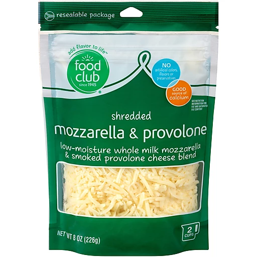 shredded provolone cheese