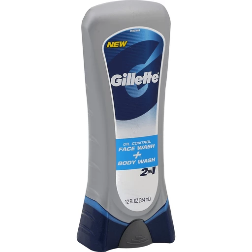 Gillette Face Wash + Body Wash, 2 in 1, Oil | Shaving & Grooming | Dae Mun Farmers