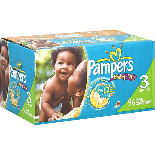 Groot een miljoen bus Pampers Baby Dry Size 3 Sesame Street Diapers - 96 CT | Baby | Harvest Fare