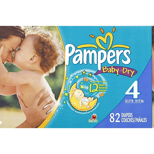 Slank Versnipperd spuiten Pampers Baby Dry Size 4 Sesame Street Diapers - 82 CT | Shop | Edwards Food  Giant
