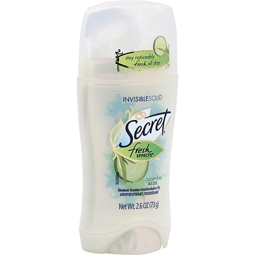 kapital suppe implicitte Secret Fresh Effects Invisible Solid Antiperspirant/Deodorant Soothing  Cucumber | Deodorants & Antiperspirants | Wade's Piggly Wiggly
