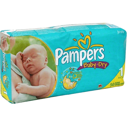 Pampers Baby Dry Size 1 Sesame Street Diapers - 50 | Diapers & Pants | Valli Produce - International Market