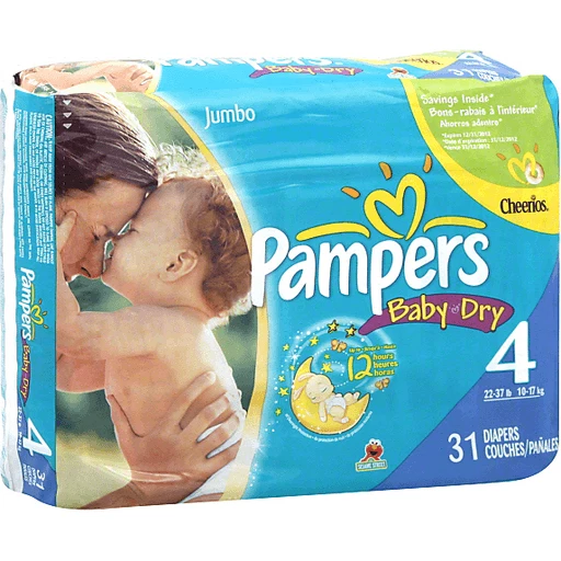 hongersnood ui nul Pampers Baby Dry Diapers Size 4 Jumbo Bag 31 Count | Diapers & Training  Pants | Valli Produce - International Fresh Market