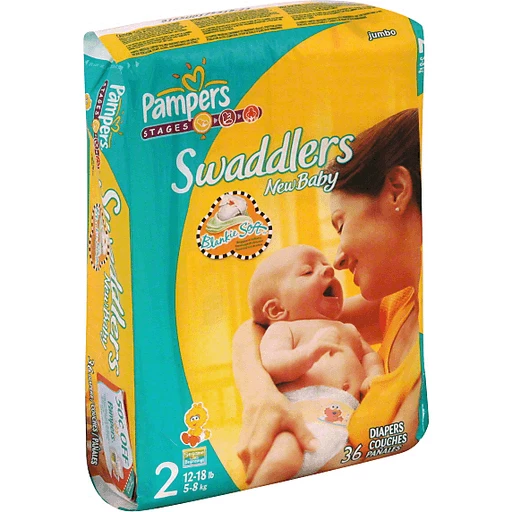 Ramen wassen koppeling Razernij Pampers Swaddlers New Baby Diapers, Size 2 (12-18 lb), Sesame Beginnings,  Jumbo | Diapers & Training Pants | Superlo Foods