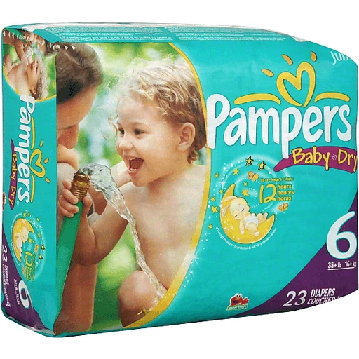 Pampers Baby Dry Diapers Size 6 Jumbo Bag 23 Count Baby | Valli Produce International Fresh Market