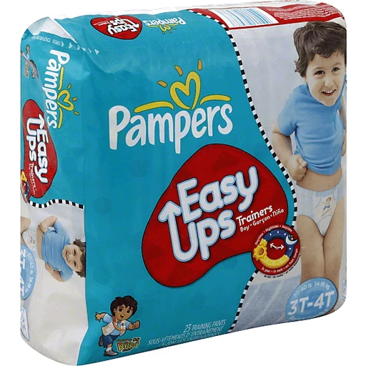 Pampers Easy Ups Boy Trainers Jumbo Pack, Size 5 S3T/4T Training Pants, 23  Count, Diapers & Training Pants