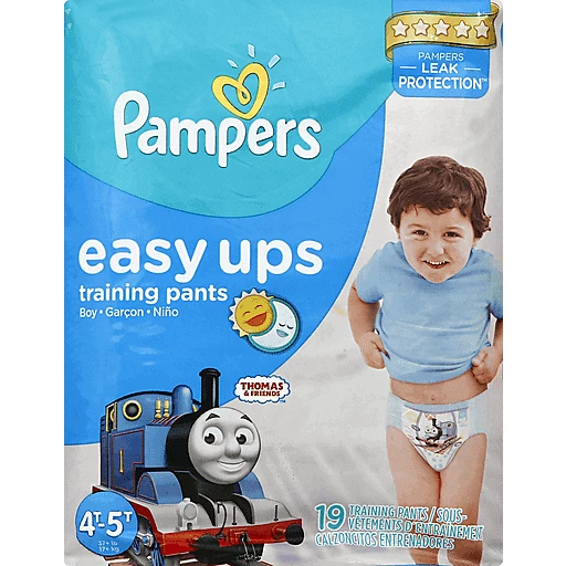 Pampers Easy Ups Boys Size 4T-5T Training Pants 19 ct Pack, Diapers & Training  Pants