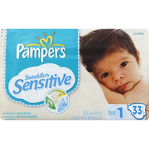 Pampers Swaddlers Sensitive Size 1 Diapers ct Pack | Diapers & Training Pants | Sun Fresh