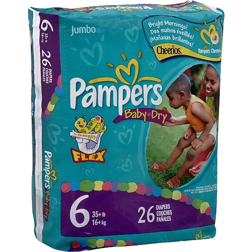 Pampers Baby Dry Sesame Street Size 7 Diapers 41+ lbs - 88 ct box