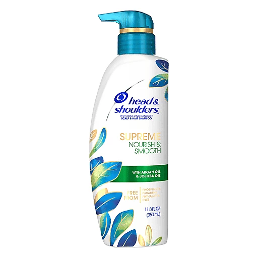 & Shoulders Shampoo, Scalp Hair, With Argan Oil & Jojoba Oil, Nourish & Smooth 11.8 | Shampoo & Conditioner | Fresh Market