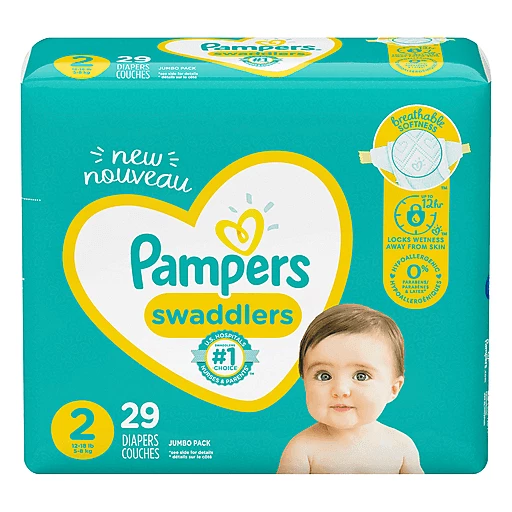 Wieg token opschorten Pampers Diapers, 2 (12-18 lb), Jumbo Pack 29 ea | Baby | Ingles Markets