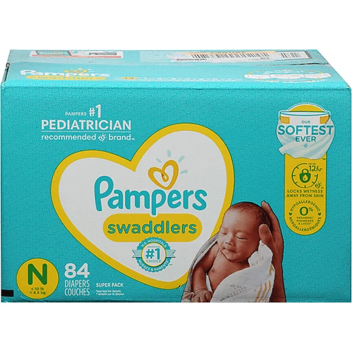 Tweet analyse Belang Pampers Swaddlers Newborn Case | Newborn Diapers | Big Y Foods