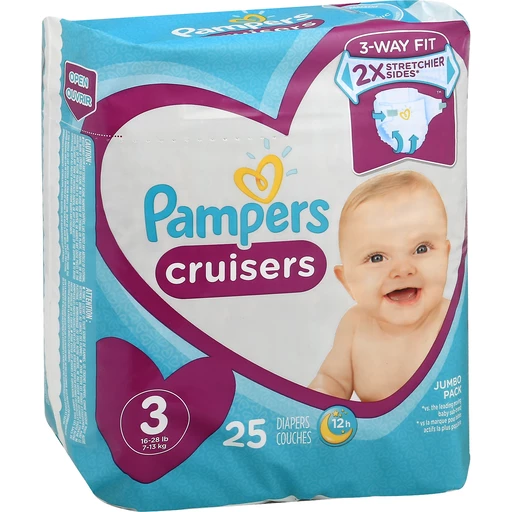 Adelaide overhemd Chip Pampers Cruisers Diapers, Size 3 (16-28 lb), Jumbo Pack | Shop | Valli  Produce - International Fresh Market