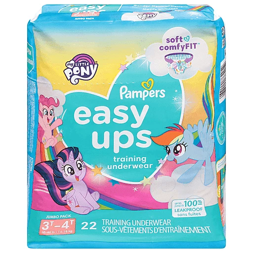 Pampers Training Underwear, My Little Pony, 3T-4T, Jumbo Pack 22 ea, Diapers & Training Pants