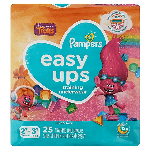 Rimpels Overgave Aanbevolen Pampers Easy Ups Jumbo Pack Trolls 2T-3T (16-34 lb) Training Underwear 25  ea | Diapers & Training Pants | Yoder's Country Market