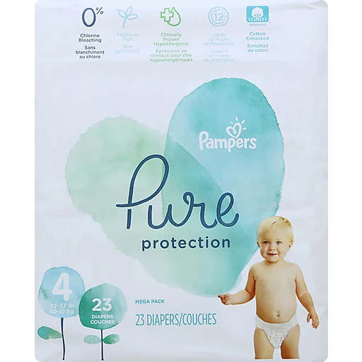 Kracht Roux Victor Pampers Pure Protection Diapers, Mega Pack, Size Four | Diapers & Training  Pants | Foodtown