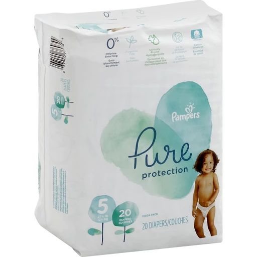 Door Kapper zak Pampers Pure Protection Diapers, Mega Pack, Size Five | Diapers & Training  Pants | Brooklyn Harvest Markets