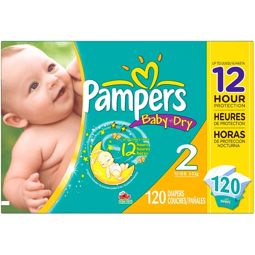 Verstrikking Geschiktheid boiler Pampers Baby Dry Size 2 Diapers 120 Ct Box | Diapers & Training Pants |  Quality Foods