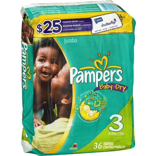 Pampers Baby Dry Diapers Sesame Street Size 3 - CT | Diapers & Training Pants | Sun Fresh
