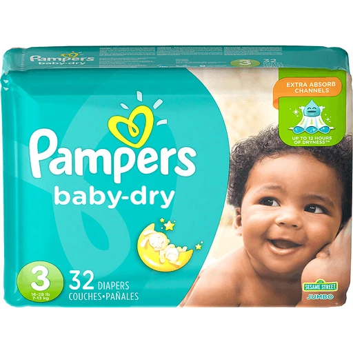 nerveus worden zone Horizontaal Pampers Baby Dry Diapers Size 3 ( 16 - 22 lbs), 32 Ct | Diapers & Training  Pants | D'Agostino