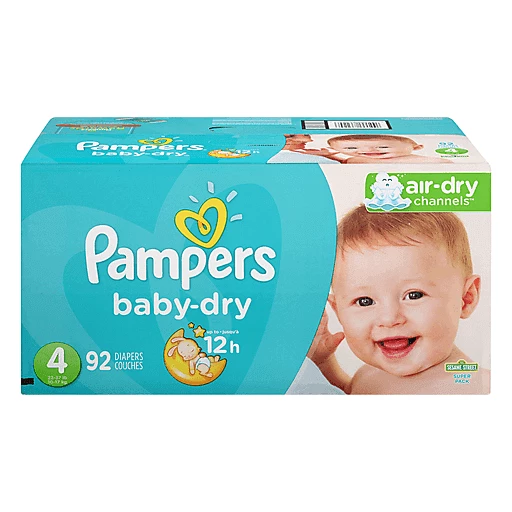 Verbeelding Mogelijk Inactief Pampers Baby Dry Diapers Size 4 92 Count | Diapers & Training Pants | KJ's  Market