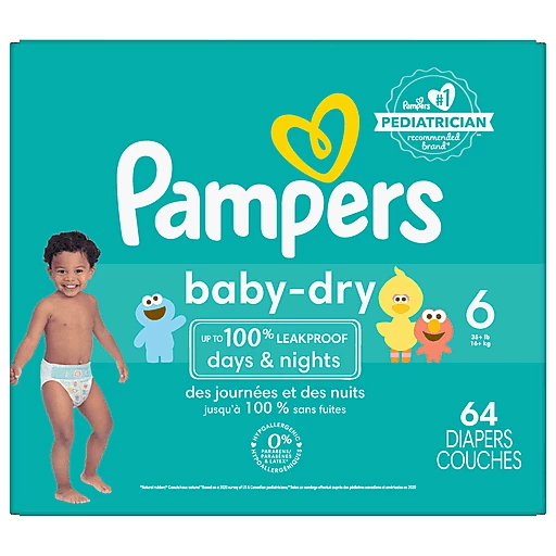 voeden China Lengtegraad Pampers Baby Dry Size 6 Diapers 64 ct box | Diapering Needs | DeCA