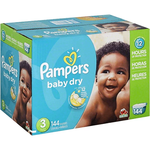 Discriminerend Memoriseren Commissie Pampers Baby Dry Diapers, Size 3 (16-28 lb), Sesame Street | Diapers &  Training Pants | Superlo Foods